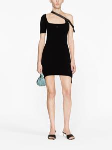 Courrèges Asymmetrische mini-jurk - Zwart