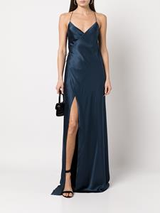 Michelle Mason Zijden jurk - Blauw