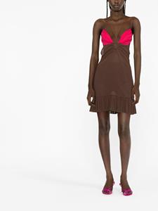 Nensi Dojaka Mini-jurk met keyhole - Bruin