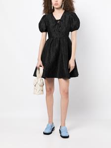 B+ab Midi-jurk met jacquard - Zwart