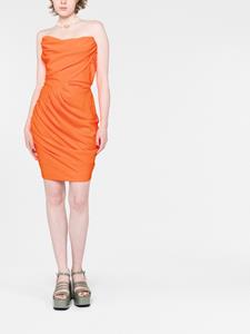 Vivienne Westwood Gedrapeerde mini-jurk - Oranje