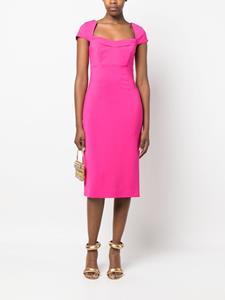 Roland Mouret Midi-jurk met kapmouwen - Roze