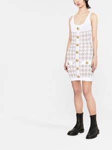 Balmain Mouwloze mini-jurk - Wit