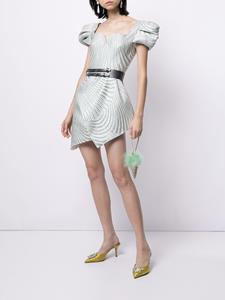 Saiid Kobeisy Mini-jurk met brokaatpatroon - Groen
