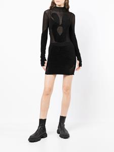 Dion Lee Intarsia mini-jurk - Zwart