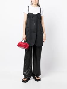 Sacai Mini-jurk met krijtstreep - Zwart