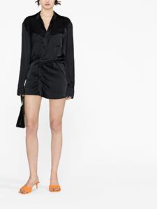 Off-White Asymmetrische blousejurk - Zwart