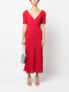 Nº21 Midi-jurk met striksluiting - Rood