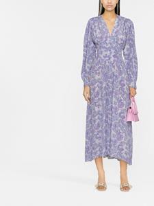 ISABEL MARANT Midi-jurk met paisley-print - Blauw