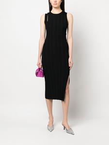 DVF Diane von Furstenberg Mouwloze midi-jurk - Zwart