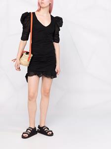 MARANT ÉTOILE Mini-jurk met pofmouwen - Zwart