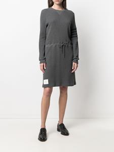 Thom Browne Midi-jurk met wafelpatroon - Grijs