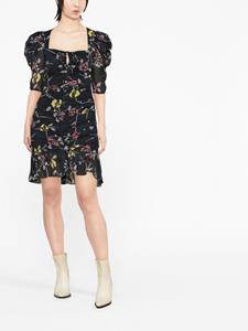MARANT ÉTOILE Mini-jurk met bloemenprint - Zwart