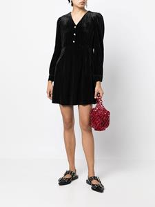 B+ab Fluwelen mini-jurk - Zwart