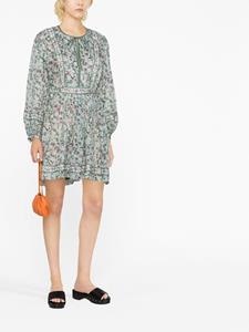 MARANT ÉTOILE Mini-jurk met bloemenprint - Groen