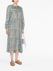 MARANT ÉTOILE Midi-jurk met bloemenprint - Groen