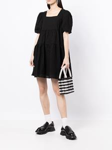 B+ab Mini-jurk met vierkante hals - Zwart