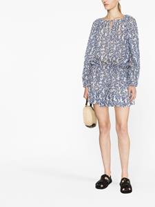 MARANT ÉTOILE Mini-jurk met bloemenprint - Blauw