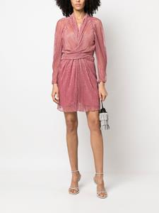 IRO Mini-jurk met metallic draad - Roze