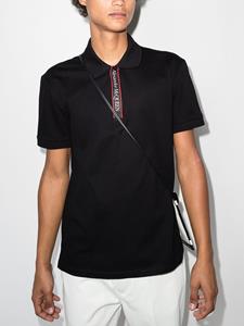 Alexander McQueen Poloshirt met logoband - Zwart