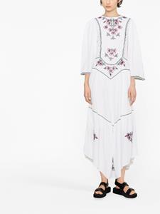 ISABEL MARANT Midi-jurk met borduurwerk - Wit