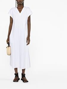 ASPESI Midi-jurk met korte mouwen - Wit