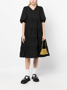 B+ab Midi-jurk met empiretaille - Zwart