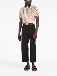 Gucci Poloshirt met print - Wit