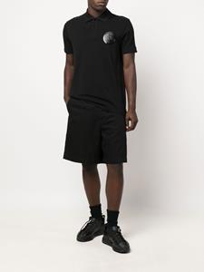 Versace Poloshirt met logoprint - Zwart