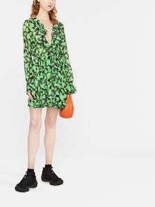 MSGM Mini-jurk met vlinderprint - Groen