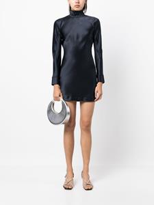 Michelle Mason Mini-jurk met open rug - Blauw