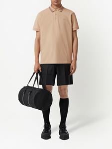 Burberry Poloshirt met gestreepte kraag - Beige