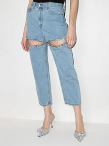 AREA High waist jeans - Blauw