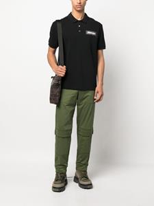 Moschino Poloshirt met logopatch - Zwart