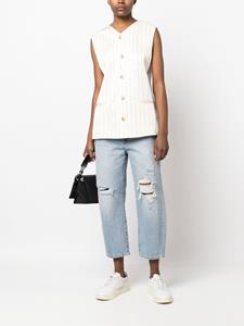 Levi's: Made & Crafted Cropped jeans - Blauw