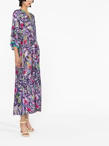 DVF Diane von Furstenberg Midi-jurk met print - Paars