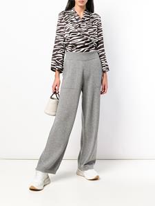 Barrie flared knitted trousers - Grijs