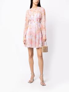Needle & Thread Mini-jurk met ruche - Roze