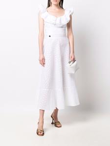 Philipp Plein Midi-jurk met kant - Wit