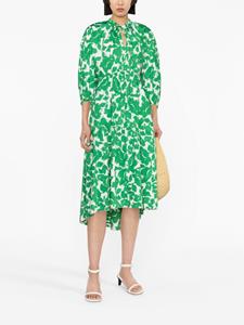 DVF Diane von Furstenberg Gelaagde midi-jurk - Groen