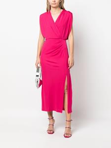 DVF Diane von Furstenberg Midi-jurk met V-hals - Roze