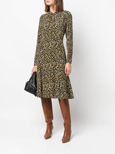 Câllas Milano Midi-jurk met luipaardprint - Zwart
