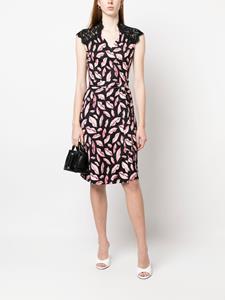 DVF Diane von Furstenberg Midi-jurk met print - Zwart
