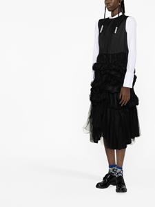 Noir Kei Ninomiya Gesmockte jurk - Zwart