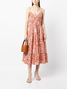 Ulla Johnson Mini-jurk met bloemenprint - Oranje