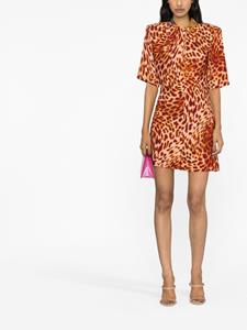 Stella McCartney Mini-jurk met luipaardprint - Roze