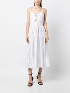 Ulla Johnson Midi-jurk met uitgesneden detail - Wit