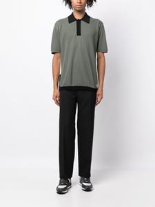 Dunhill three-tone cotton polo shirt - Groen