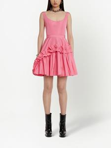 Alexander McQueen Mini-jurk met ruches - Roze