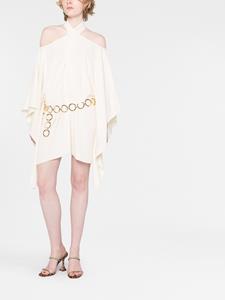 Taller Marmo Mini-jurk met halternek - Beige